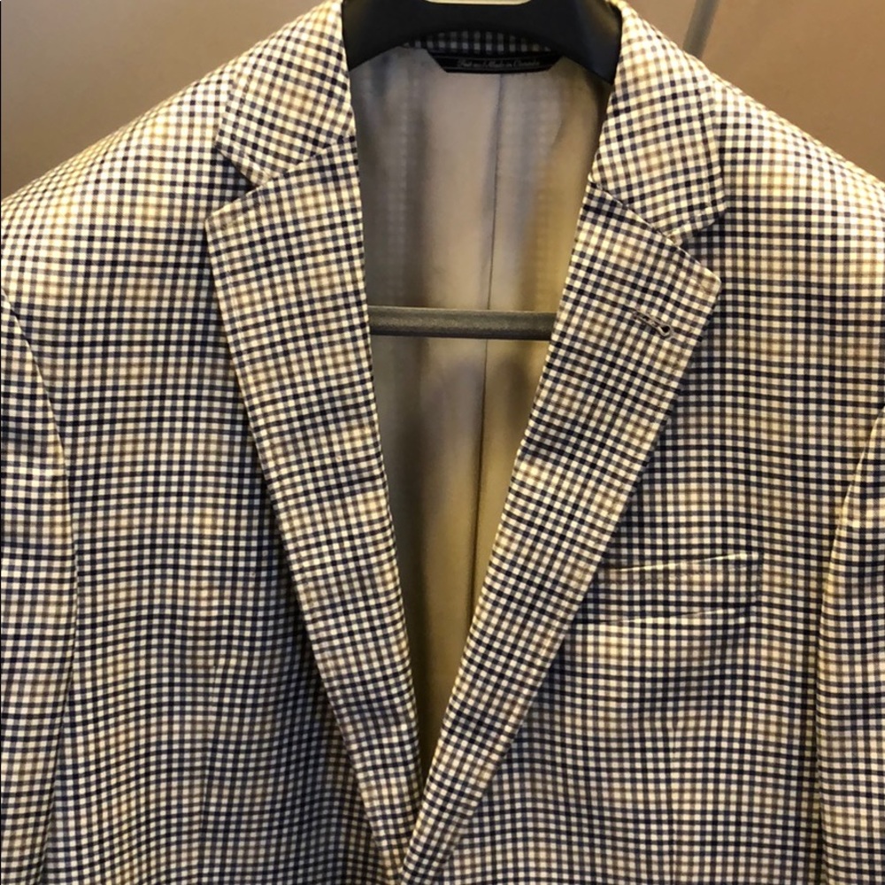 Jack Victor Blazer Gingham Blazer - 42L